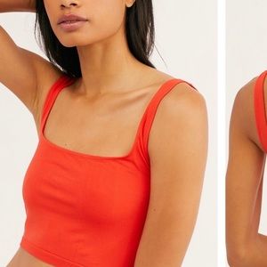 Free people seamless crop tank top